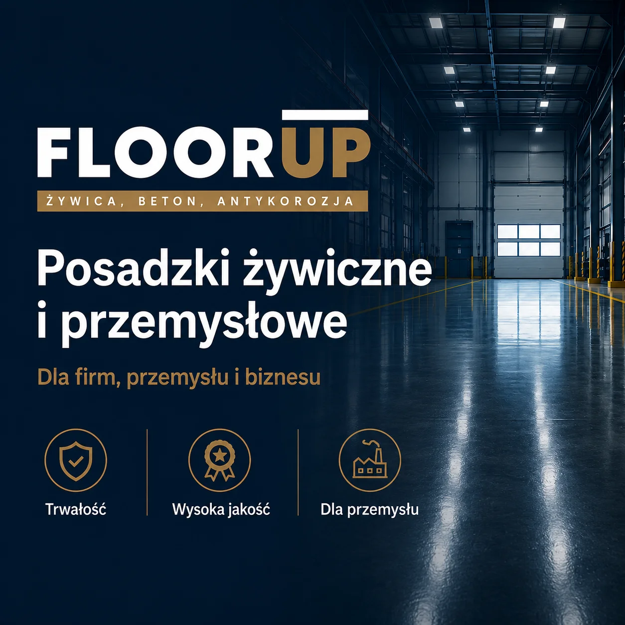 Posadzki żywiczne i przemysłowe w Płocku dla firm, przemysłu i klientów indywidualnych